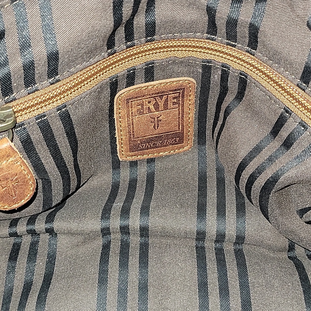 Frye Classic Brown Leather Crossbody Tote Bag - Picture 16 of 16